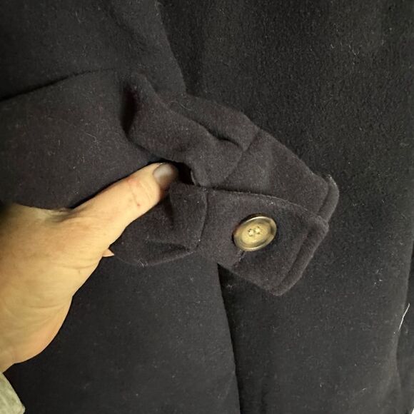 ALIA 75% Wool Navy Shirt Jacket - 12 - Picture 4 of 4